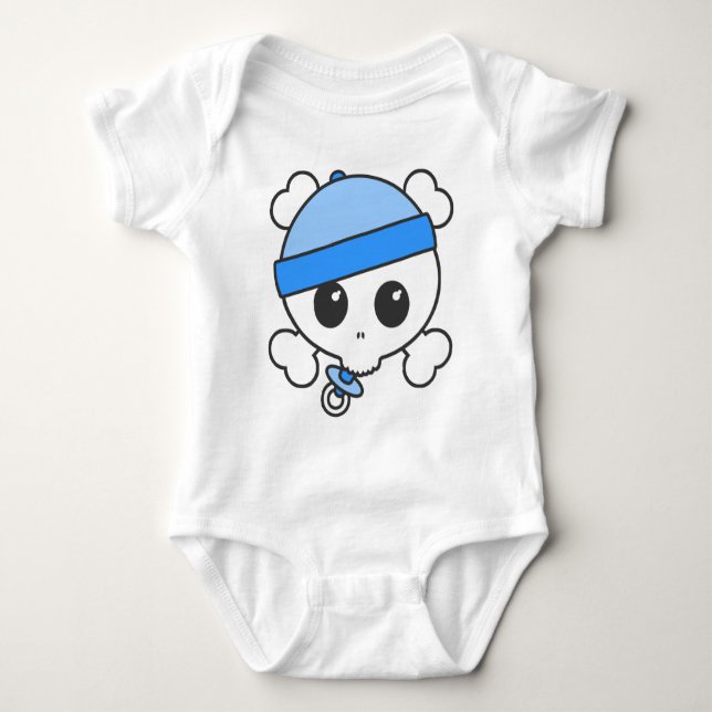 Body Para Bebê Baby Boy Skully (Frente)