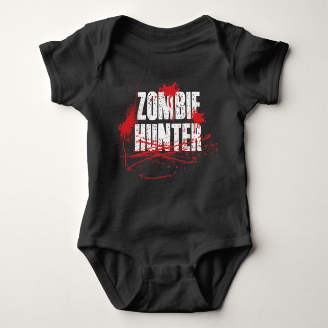 Body Para Bebê Baby Boys Zombie Hunter Romper (Frente)