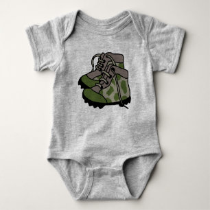 Body Para Bebê Baby Camo Boots