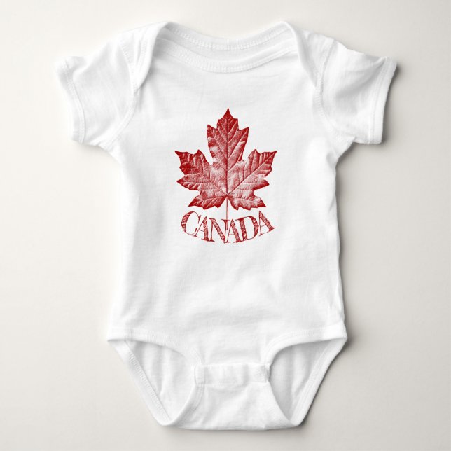 Body Para Bebê Baby Canada Souvenir Bodydress Personalizado (Frente)