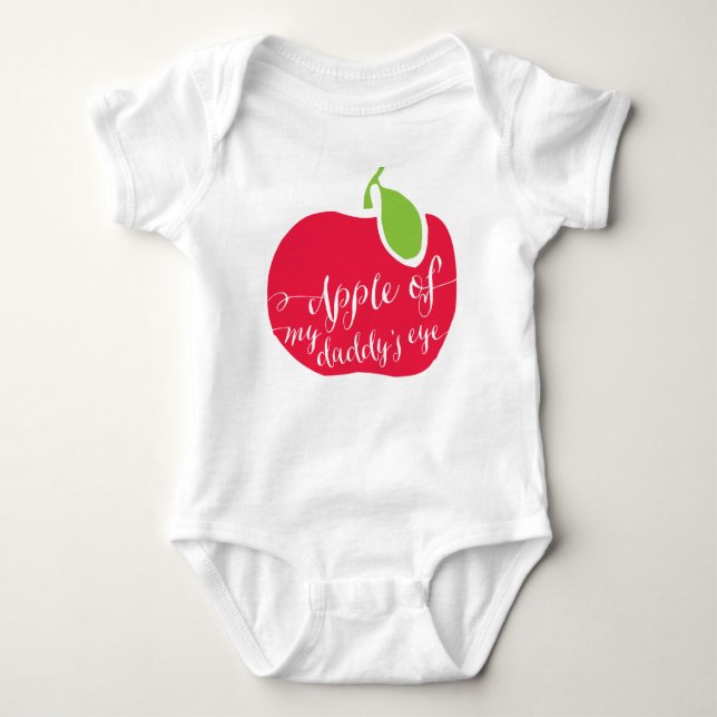 Body Para Bebê Baby Cotton "Apple of My pai Eye (Frente)