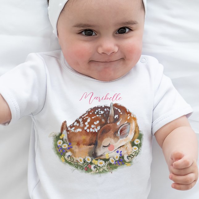 Body Para Bebê Baby Deer Girl (Criador carregado)