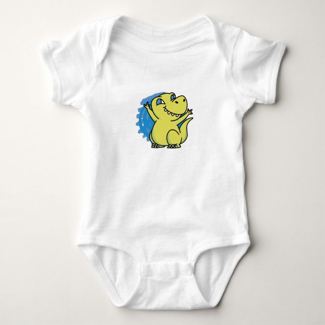 Body Para Bebê Baby Dinosaur (Frente)