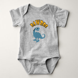 Body Para Bebê Baby Dinosaur Design - Bebê Jersey - Bodô