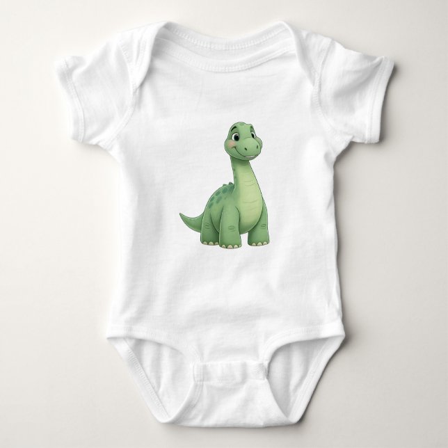 Body Para Bebê Baby Dinosaur Jersey Bodysuit - Comfort and Style  (Frente)