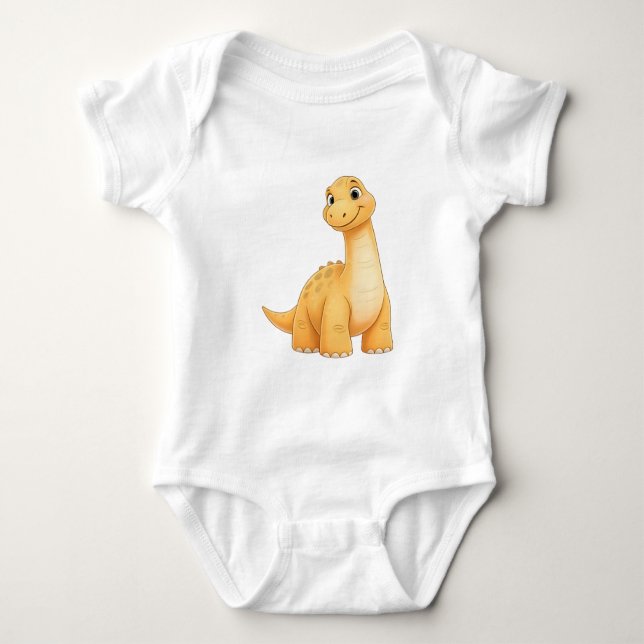 Body Para Bebê Baby Dinosaur Jersey Bodysuit - Comfort and Style  (Frente)