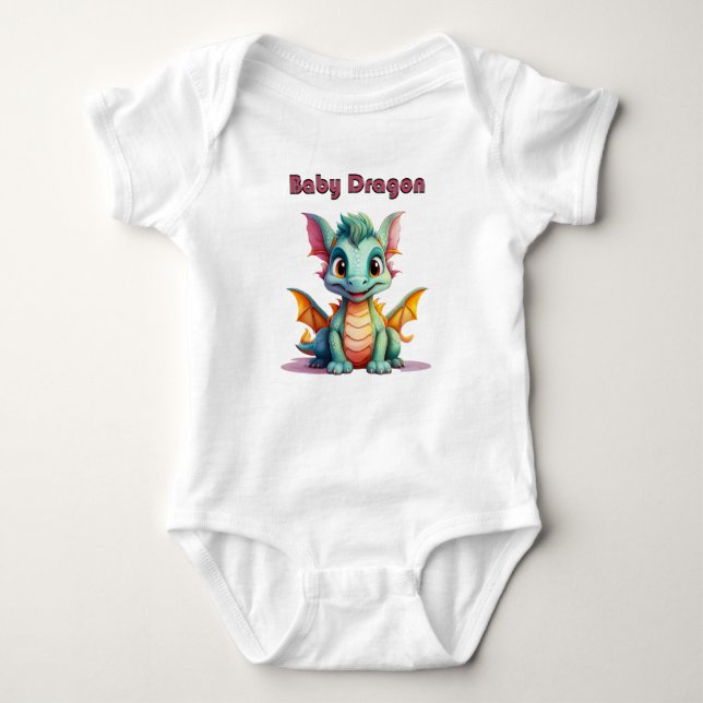 Body Para Bebê Baby Dragon – Cute Fantasy Character Design (Frente)