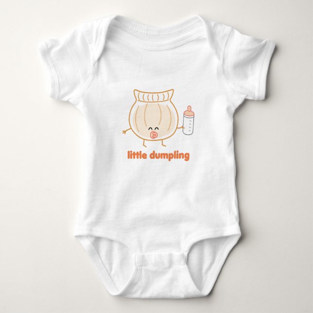 Body Para Bebê Baby Dumpling | pelos cartões de rainha (Frente)