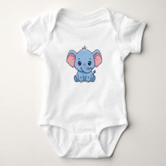Body Para Bebê Baby Elephant – Cute & Cozy Baby T-Shirt