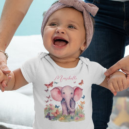 Body Para Bebê Baby Elephant Girl