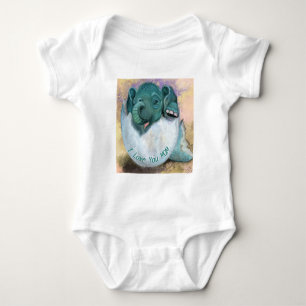 Body Para Bebê Baby Elephant Hatching From Egg - Eu Te Amo MÃE