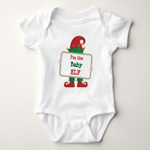 Body Para Bebê Baby Elf   Faca de Natal Personalizada Bebê B
