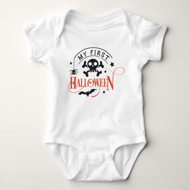 Body Para Bebê Baby First Halloween (Frente)