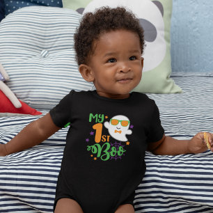 Body Para Bebê Baby First Halloween Ghost Boo