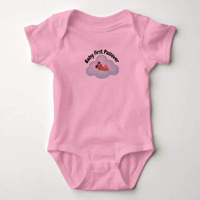 Body Para Bebê "Baby first Passover" T-Shirt (Frente)