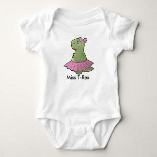 Body Para Bebê Baby Girl Dinosaur Miss T-Rex Bodycase