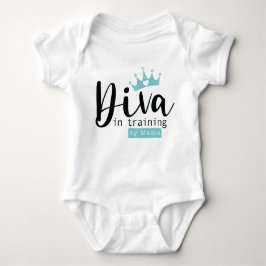 Body Para Bebê Baby Girl Diva em Treinamento de roupa de mãe