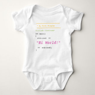 Body Para Bebê Baby Girl First C++ Program