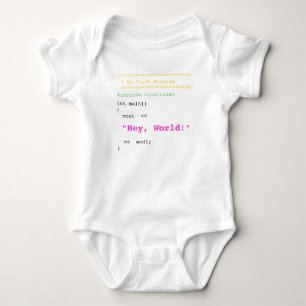 Body Para Bebê Baby Girl First C++ Program