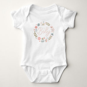 Body Para Bebê Baby Girl - Floral "Baby Design"