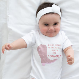 Body Para Bebê Baby Girl Princess Cowgirl Cute