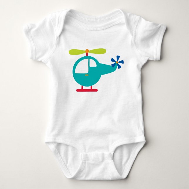 Body Para Bebê Baby Helicopter (Frente)