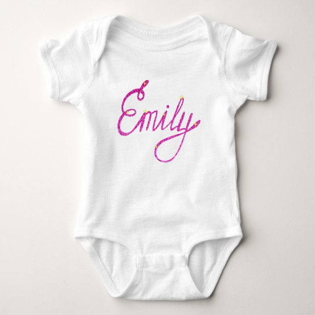 Body Para Bebê Baby Jersey Bodyfit Emily (Frente)