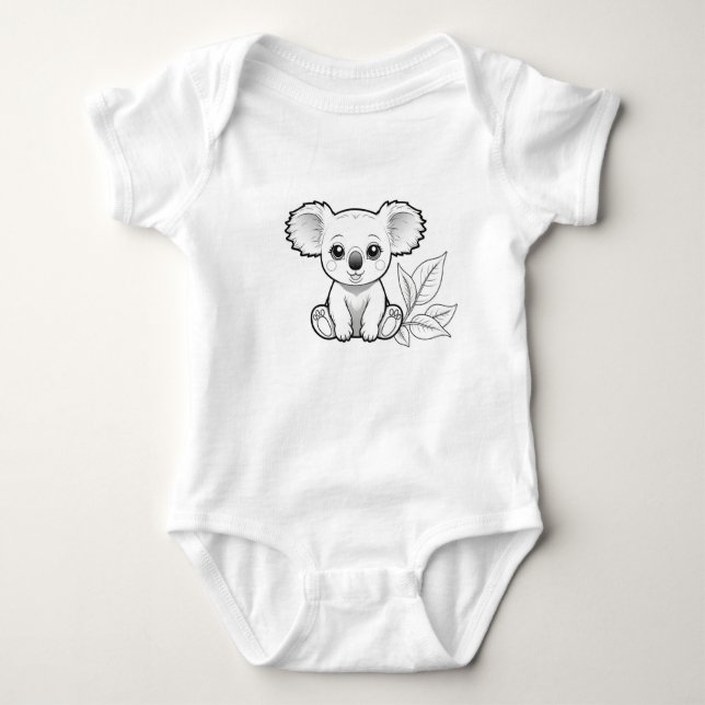 Body Para Bebê Baby Jersey Bodysuit (Frente)
