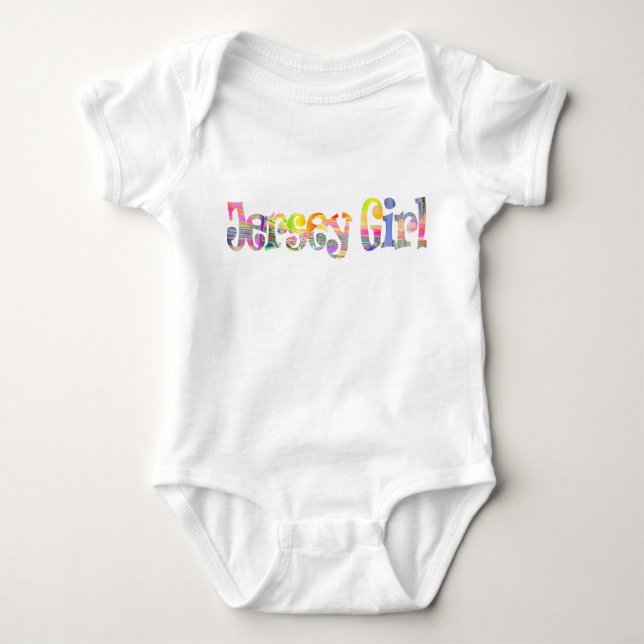 Body Para Bebê Baby Jersey Girl on (Frente)