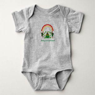 Body Para Bebê Baby Leprechaun Shamrock Rainbow