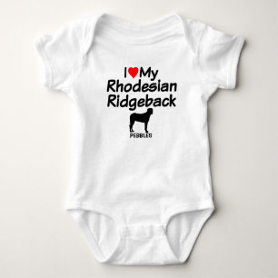 Body Para Bebê Baby Loves Ridgeback Dog