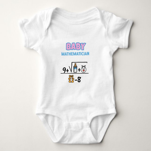 Body Para Bebê Baby Mathematician (Frente)
