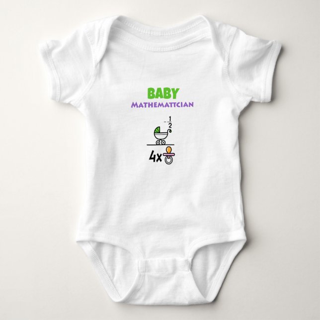 Body Para Bebê Baby Mathematician (Frente)
