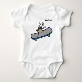 Body Para Bebê baby Monkey riding skateboards