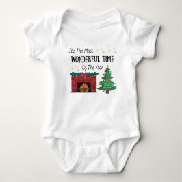 Body Para Bebê Baby Most Wonderful Time of The Year One Piece