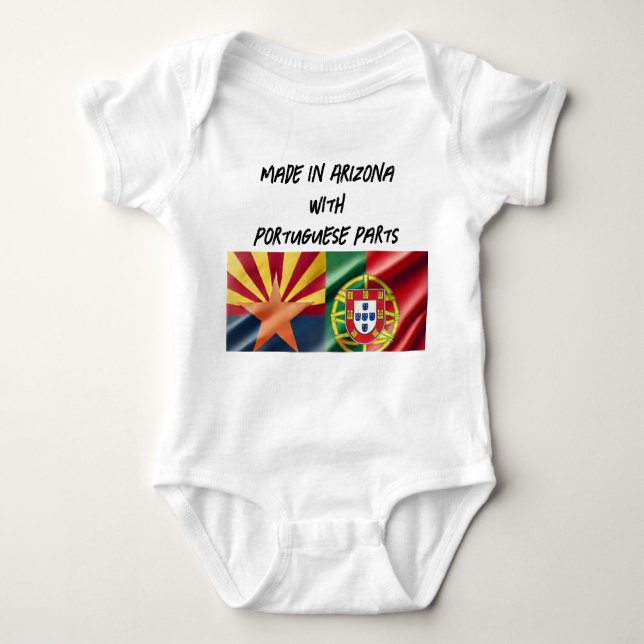 Body Para Bebê Baby One-Piece Feito em Arizona (Frente)