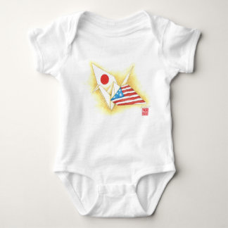 Body Para Bebê Baby One Piece ~ Japan-U.S. Friendship