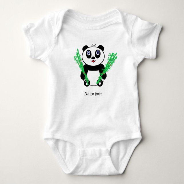 Body Para Bebê Baby Panda (Frente)