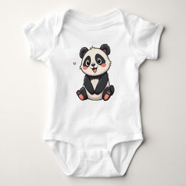 Body Para Bebê Baby Panda T-Shirt (Frente)