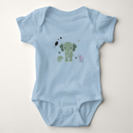Body Para Bebê baby romper white elephant 