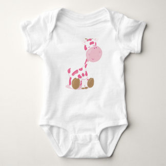 Body Para Bebê Baby Safari Pink Sleepy Giraffe Nursery Art Gift