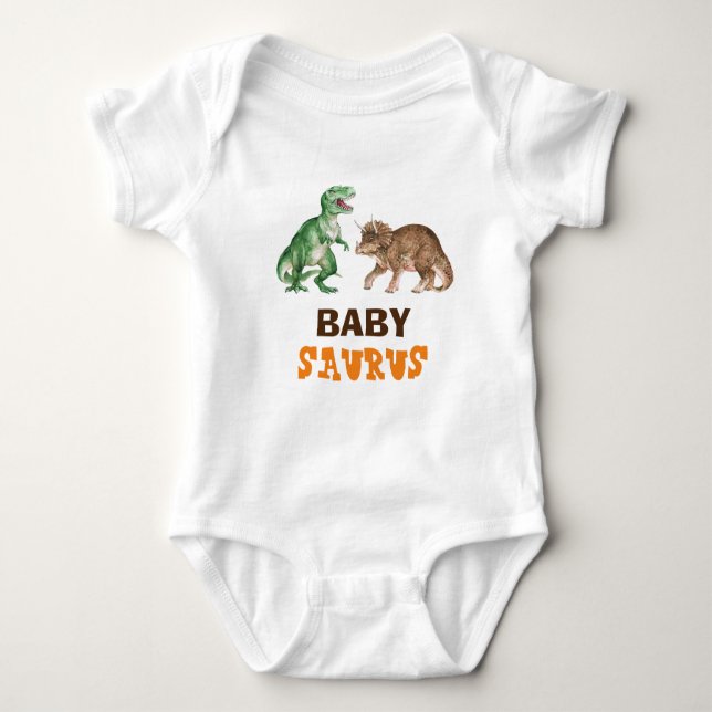 Body Para Bebê Baby Saurus T Shirt (Frente)
