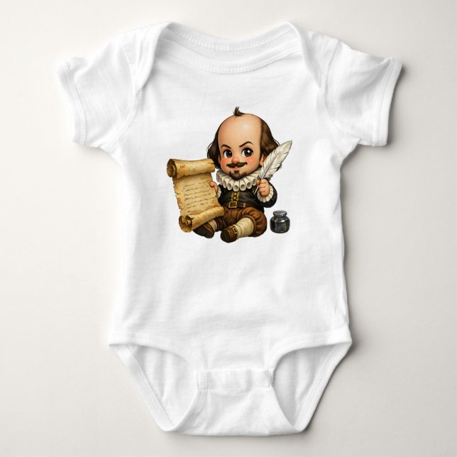 Body Para Bebê Baby Shakespeare  (Frente)