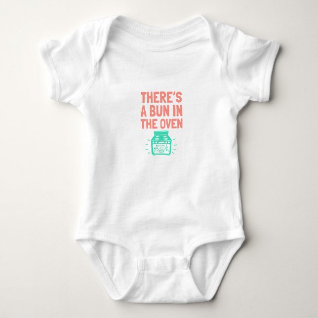 Body Para Bebê Baby Shower Baby Announcement Baby Gift Funny Tee (Frente)