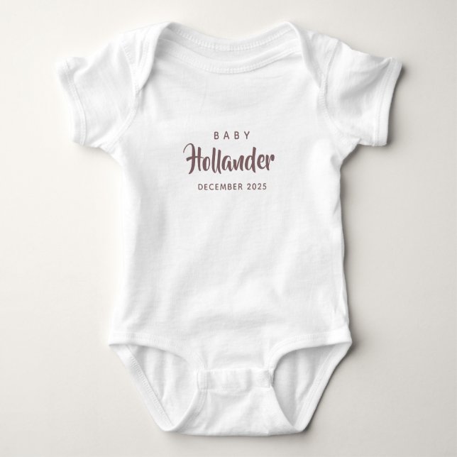 Body Para Bebê Baby Shower Gift | Pregnancy Announcement Baby (Frente)