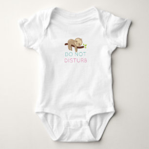 Body Para Bebê Baby Sloth Não Incomodar T-Shirt