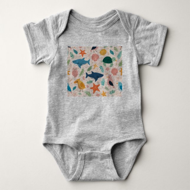 Body Para Bebê Baby suit summer (Frente)