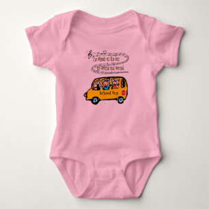Body Para Bebê Baby Talk ~ Baby Sings ~ School Bus Song ~