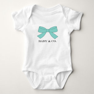 Body Para Bebê BABY Teal Blue Arco Party Memento