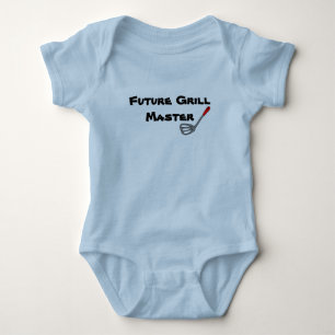 Body Para Bebê Baby Tee - "Future Grill Master"